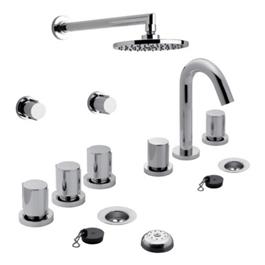Combo Grifería Baño Completo FV California C/ Ducha S/transf