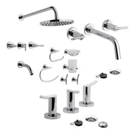 Griferia Completa FV Libby Para Baño C/lav Pared + Kit 6 Acc