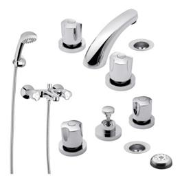 Combo Griferia FV Pampa B6 Ducha Ext Lavatorio Bidet