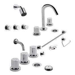 Griferia FV Radal C7 Baño +Kit Acc 4 Pzas Arizona