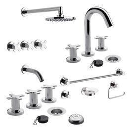 Griferia FV Alerce D7 Baño Compl+Kit Acc 4 Pzas Arizona