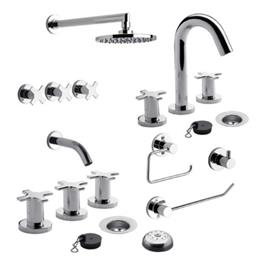 Griferia FV Alerce D7 Baño Compl+Kit Acc 3 Pzas Arizona