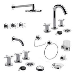 Griferia FV Alerce D7 Baño Compl+Kit Acc 5 PzasTriades