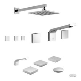 Combo Griferia FV Chalten H4 Cr DuchaC/T L.Pared Bidet