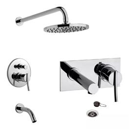 Combo Monocomando FV Libby 39 Ducha Emb C/T Lav.Pared