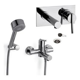 Combo Monocomando FV Libby 39 Ducha Ext C/T Lav.Pared