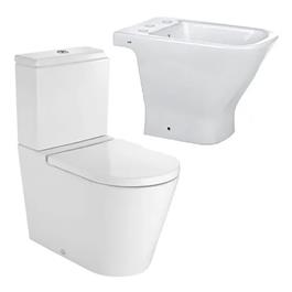Combo Roca The Gap Rimless I.Largo+Dep+Bidet 3A
