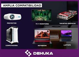 Cable Dehuka Displayport a Display 4k Dp 144hz Video Audio 1.8Mts