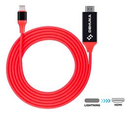 Dehuka Cable HDMI Full HD 4K Compatible con Celular iPhone Tv Proyector Monitor