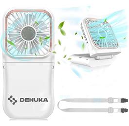 Ventilador Dehuka USB Portátil Plegable con Correa Ajustable