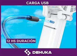 Ventilador Dehuka Inalámbrico Portátil Carga USB Potente Motor