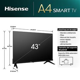 Smart Tv Hisense 43" 9143A42K FHD Vidaa                                    