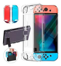 Funda Dehuka Crystal Acrílica para Nintendo Switch con 4 Tapas