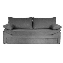 Sofá Diván Cama Dalí 3 cuerpos chenille zafiro gris oscuro 200 x 85  Fullconfort