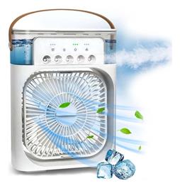 Ventilador Dehuka Humificador Portátil con Luces Led Climatizador de Aire