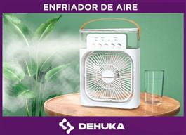 Ventilador Dehuka Humificador Portátil con Luces Led Climatizador de Aire