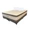 Conjunto Colchón Y Sommier Bassett Firm Top Euro Visco Queen 160X200 con Dos Almohadas