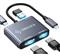 Adaptador Dehuka Dos Monitores Hub USB C HDMI