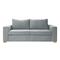 Sofá Bocaccio 3 cuerpos pana gris claro 200 x 90 Fullconfort